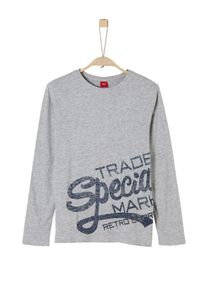 s.Oliver Junior, Longsleeve, Blaumeliert / Graumeliert