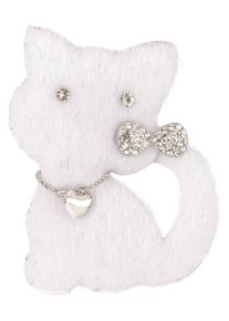 J. JAYZ, Damen Brosche, Weiß