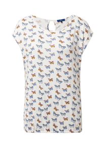 Tom Tailor, Damen T-Shirt, Mischfarben / Weiß