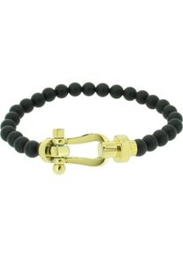 Hafen-Klunker, Damen Armband '110539', Gold / Schwarz