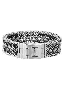 Kuzzoi, Herren Armband 'Twisted', Silber