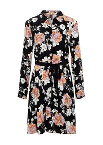 Véro Moda VERO MODA, Damen Kurzkleid, Pastellorange / Schwarz / Weiß