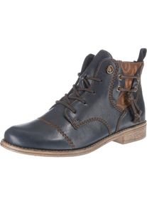 Rieker, Damen Stiefeletten, Navy / Braun