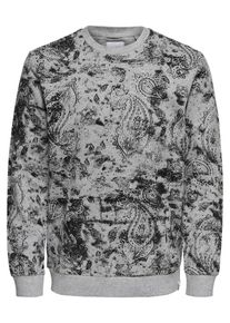 Only & Sons Only & Sons, Herren Print Pullover, Grau