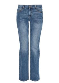 s.Oliver RED LABEL, Damen Smart Bootcut: Jeans mit Wascheffekt, Blau