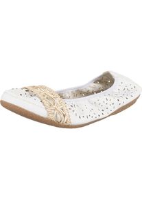 Rieker, Damen Ballerinas, Weiß