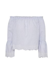 Only, Damen Bluse, Blau / Weiß