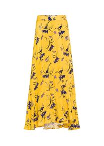 IVY & OAK IVY & OAK, Damen Skirt 'Valance', Gelb / Dunkellila / Schwarz