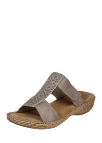 Rieker, Damen Slipper 'Sandale' mit Besatz, Beige