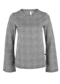 Q/S Designed By, Damen Shirt, Schwarz / Weiß