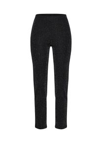 Pieces, Damen Hose, Schwarzmeliert
