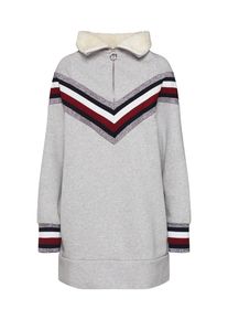 Tommy Hilfiger, Damen Kleid 'IconSWEATDRESS', Hellgrau / Mischfarben