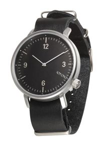 Komono, Herren Uhr 'Magnus II', Schwarz / Silber