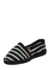 espadrij l'originale Espadrij L ́originale, Herren Espadrilles 'Le Noir', Schwarz / Wei&szlig;
