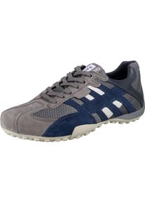 Geox, Herren Sneakers, Rauchgrau / Dunkelgrau / Violettblau