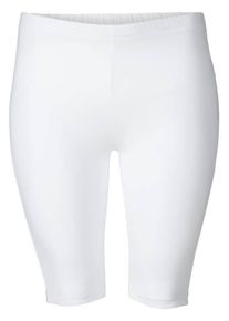sheego Casual, Damen Radlerhose, Wei&szlig;