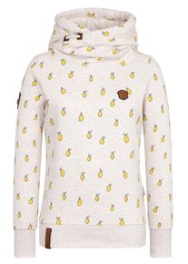 Naketano, Damen Sweatshirt 'I miss my friend', Braunmeliert / Gelb