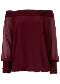 Heine, Damen Bluse, Bordeaux