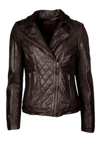 Mustang, Damen Lederjacke 'Chira', Schoko