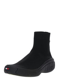 Tommy Jeans, Herren Sneaker 'Tommy Jeans KNITTED SNEAKER', Schwarz