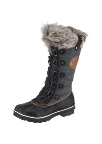 Kimberfeel, Damen Winterstiefel, Anthrazit / Graumeliert