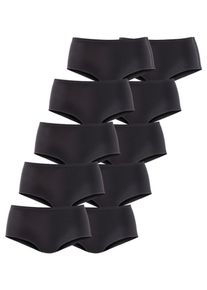 Petite Fleur, Damen Taillenslip (10 Stck.), Schwarz