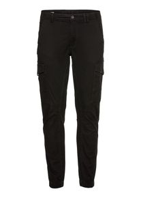 Jack & Jones JACK & JONES, Herren Cargohose 'JJIPAUL JJFLAKE AKM 542 BLACK NOOS', Schwarz