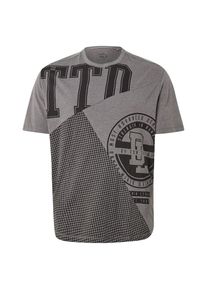 Tom Tailor Denim, Herren T-Shirt, Graumeliert / Schwarz