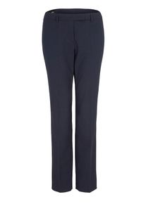 s.Oliver BLACK LABEL, Damen Fein texturierte Hose, Dunkelblau