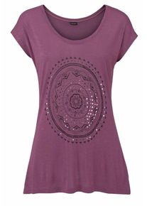 Lascana, Damen Strandshirt, Lila