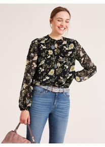 Heine, Damen Bluse, Mischfarben / Schwarz