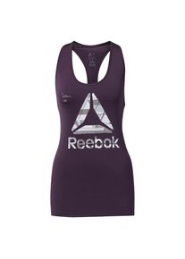 Reebok, Damen Tanktop, Aubergine / Weiß
