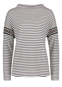 BETTY & CO Betty & Co, Damen Strickpullover, Rotmeliert / Schwarz / Wei&szlig;