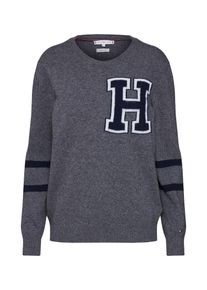 Tommy Hilfiger, Damen Pullover 'WALOU OPEN-NK', Graumeliert