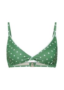 Minkpink, Damen Bikinitop 'AGAVE BRALETTE', Grasgrün / Weiß
