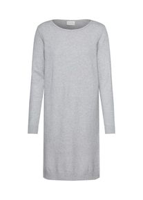 Vila, Damen Strickkleid, Grau