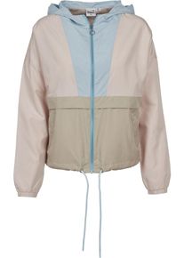 Urban Classics, Damen Windbreaker, Sand / Hellblau / Hellpink