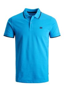 Jack & Jones JACK & JONES, Herren Poloshirt, Kobaltblau / Neonblau