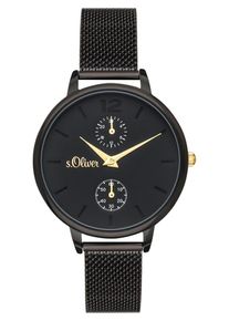 s.Oliver, Damen Armbanduhr, Schwarz