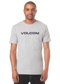 Volcom, Herren Crisp Euro Basic T-Shirt, Grau