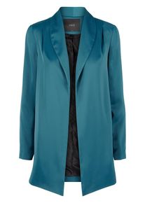 Y.A.S, Damen Glänzender, weicher Blazer, Blau / Petrol