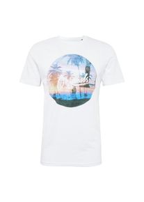Jack & Jones JACK & JONES, Herren T-Shirt 'JORDAMIE TEE SS CREW NECK ART', Weiß