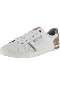 Mustang, Herren Sneaker 'easy going', Braun / Wei&szlig;