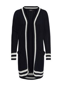 Only, Damen Cardigan, Schwarz / Wei&szlig;