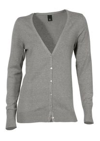 Heine, Damen Strickjacke, Graumeliert