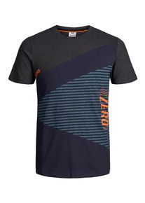Jack & Jones JACK & JONES, Herren T-Shirt, Nachtblau / Anthrazit / Jade