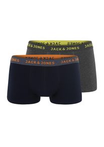 Jack & Jones JACK & JONES, Herren Shorts 'JACMELANGE TRUNKS 2 PACK', Dunkelgrau