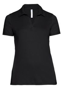 sheego Casual, Damen sheego Basic T-Shirt, Schwarz