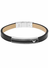Emporio Armani, Damen Armband 'EGS1923040', Schwarz / Silber