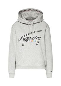 Tommy Jeans, Damen Sweatshirt 'TJW TOMMY SIGNATURE HOODIE', Graumeliert